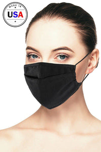 Linen Black 3d Reusable Face Mask